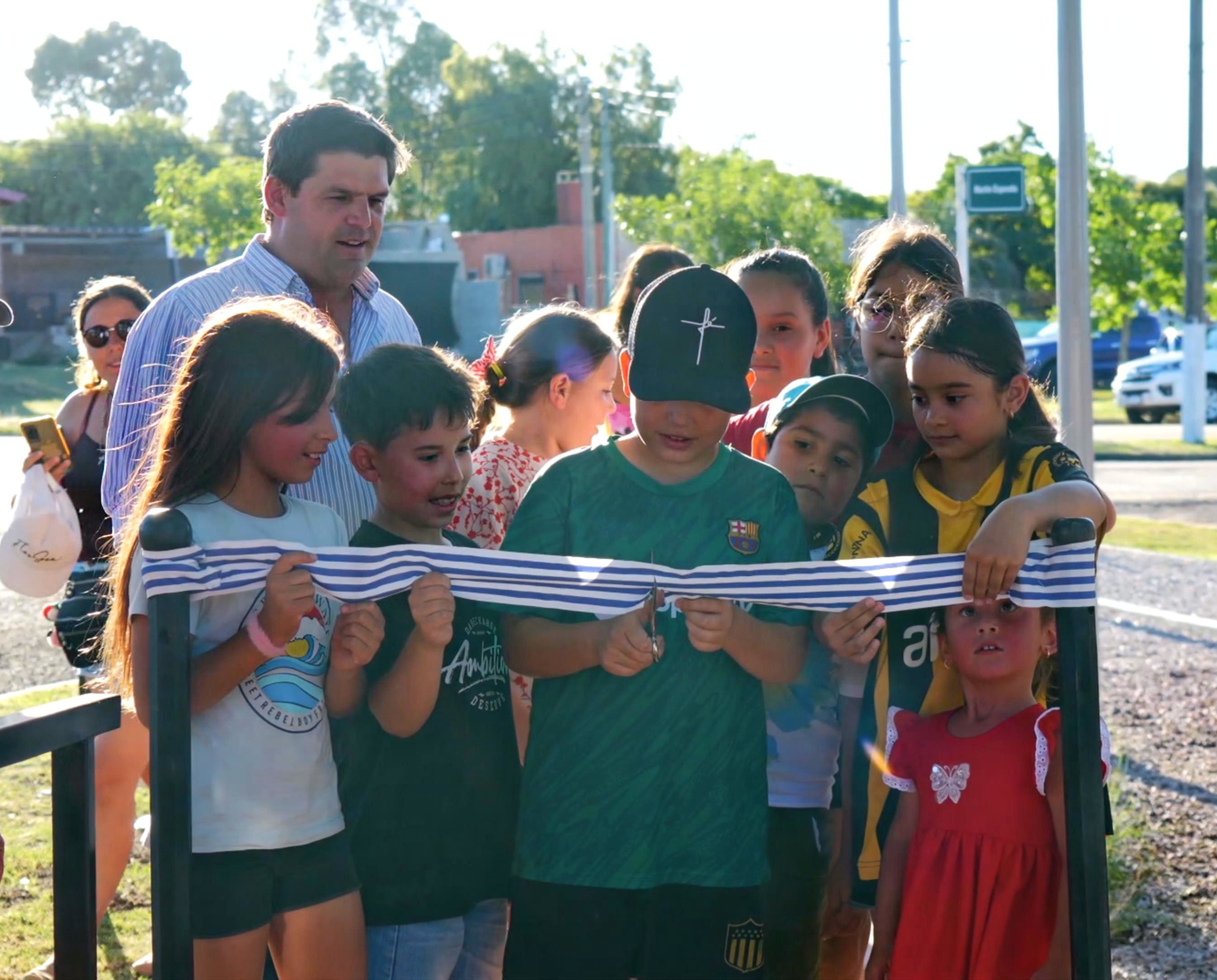 Inauguraron en Pueblo Centenario nuevo espacio recreativo y deportivo para familias