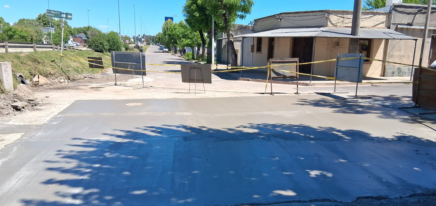 Obras en calles por recambio de hormigón y badenes