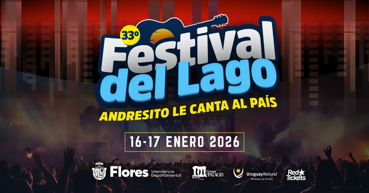 Intendencia de Flores presenta la 33ª edición del Festival del Lago “Andresito le canta al país” con entrada gratuita