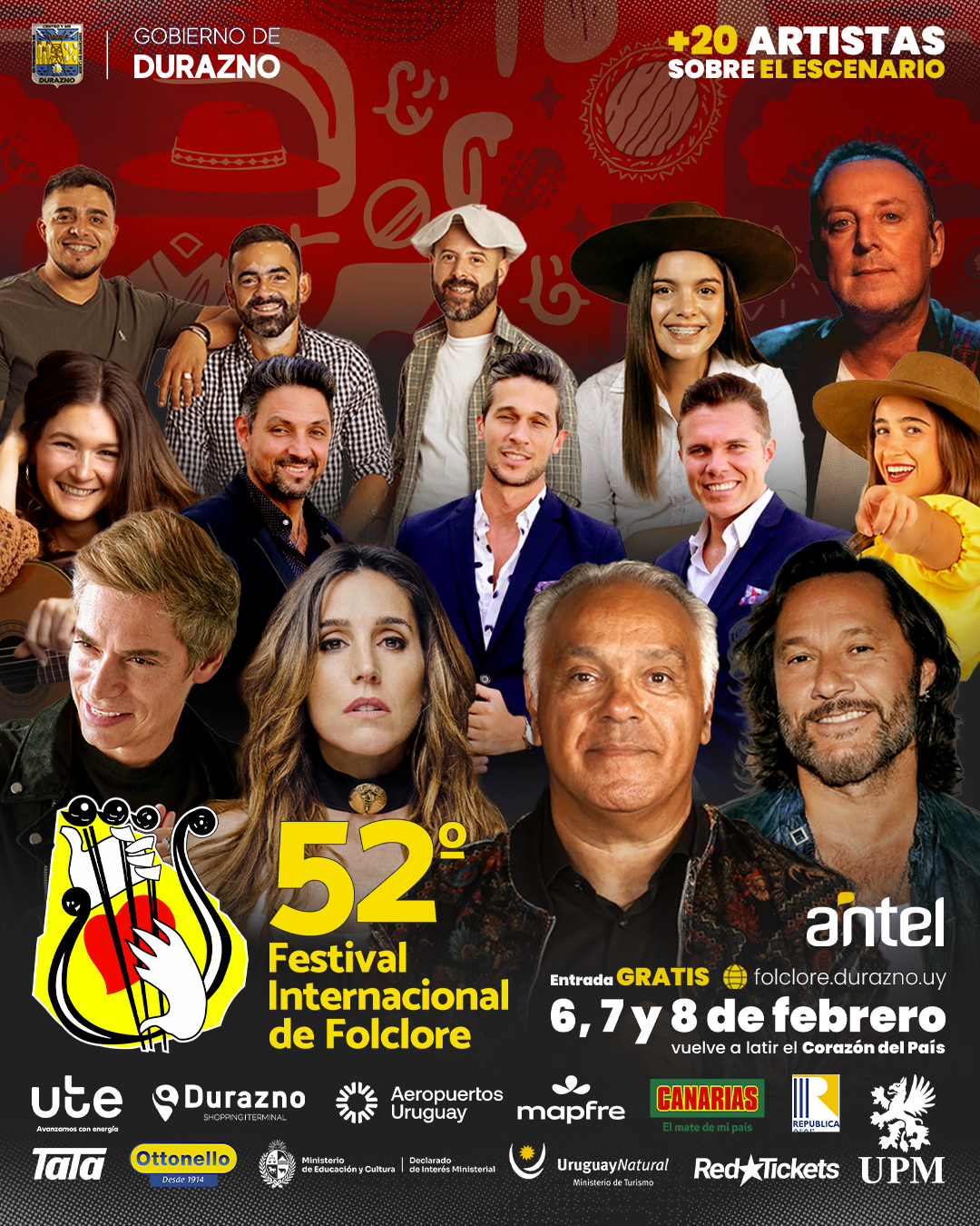 Durazno: detalles de operativa, accesos y servicios para el 52° Festival Nacional de Folclore y Encuentro Gaucho 2026