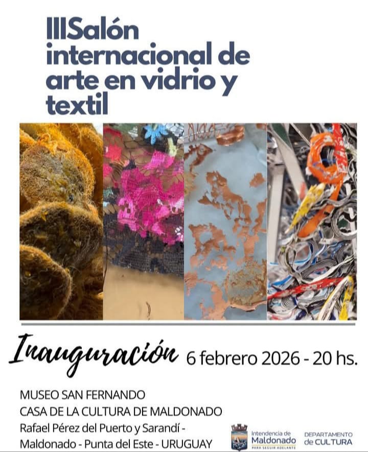 Docentes del Taller de Artes Plásticas participarán en el Salón internacional de Arte en Vidrio y Textil