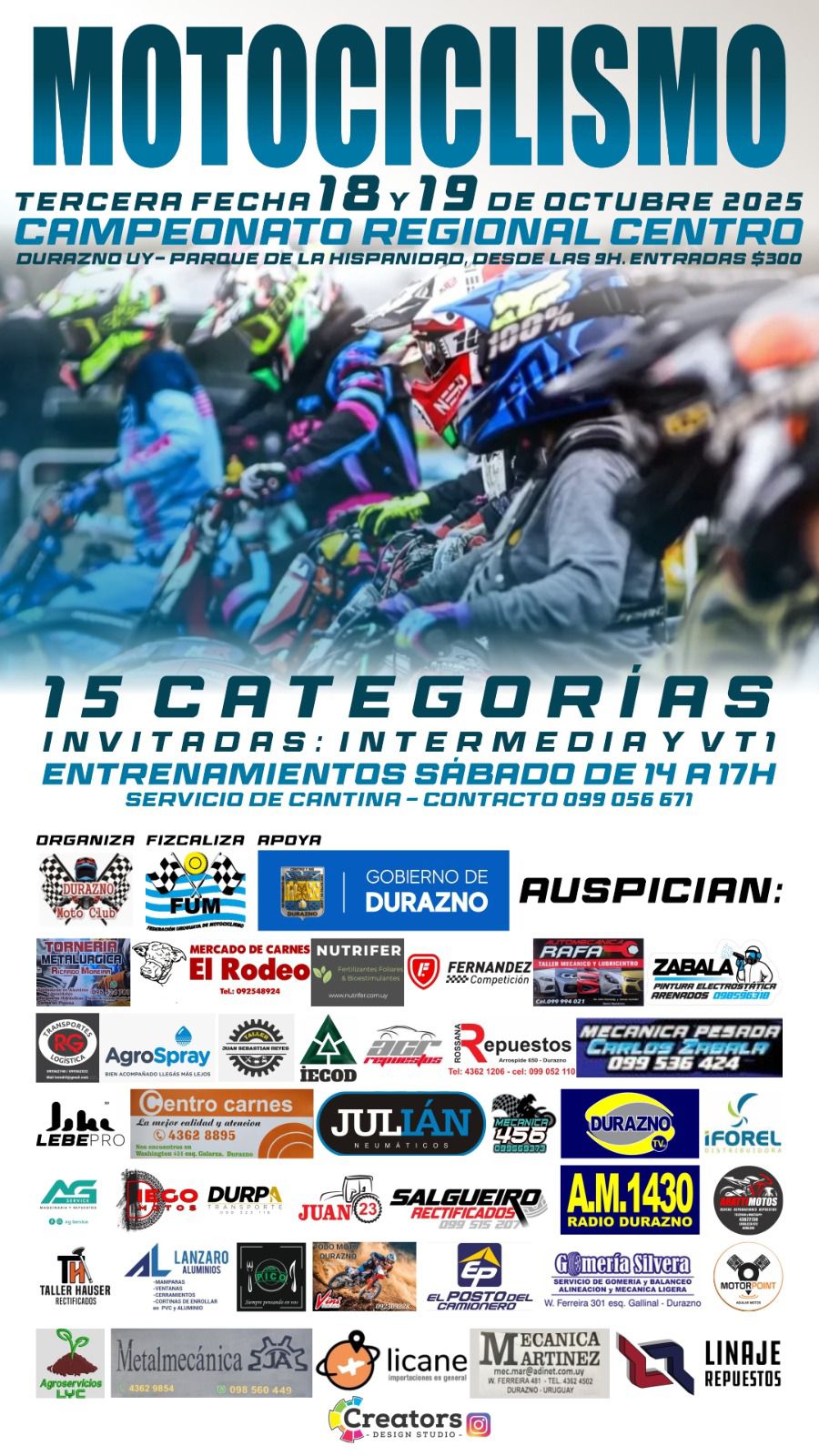 Durazno recibe este fin de semana la 3era fecha Centro de Motociclismo