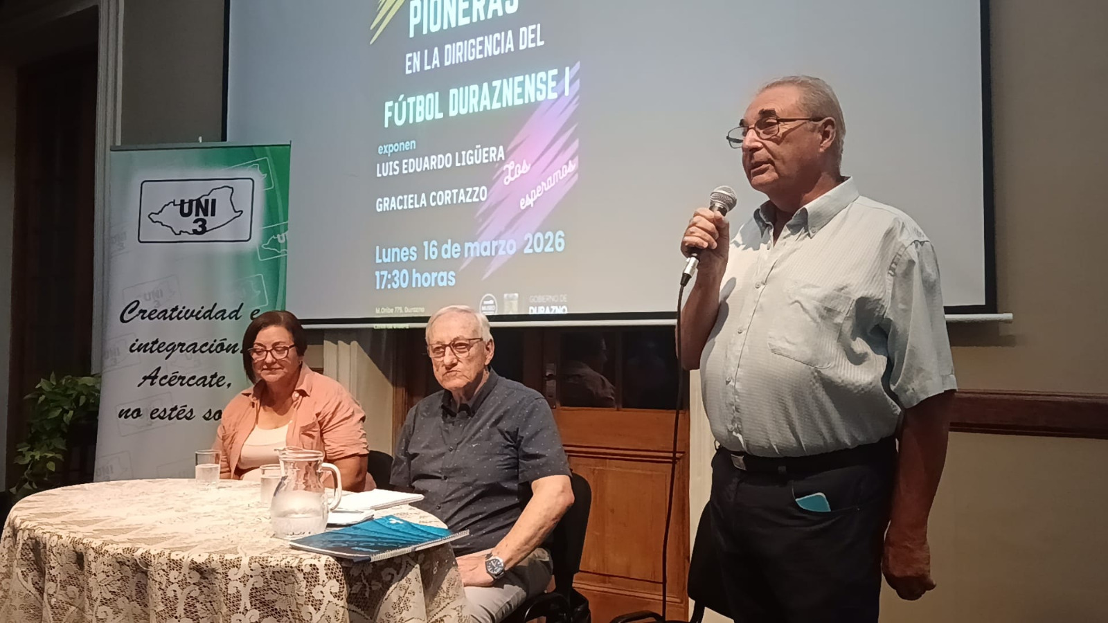 UNI3 Durazno inició el ciclo “Pioneras” destacando el rol de la Mujer en el fútbol