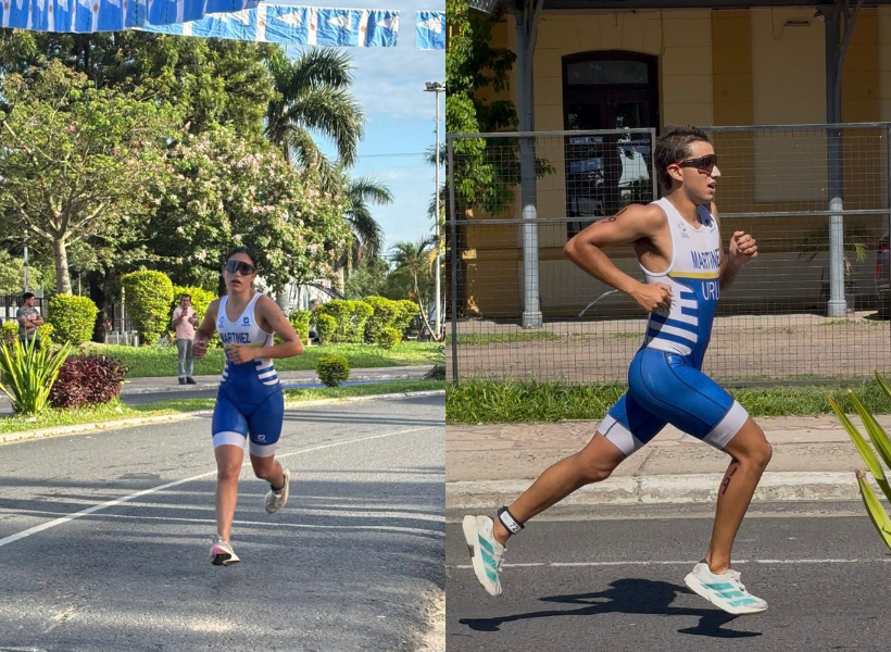 Gran actuación de Jimena y Leandro Martínez en el Sudamericano de Triatlón