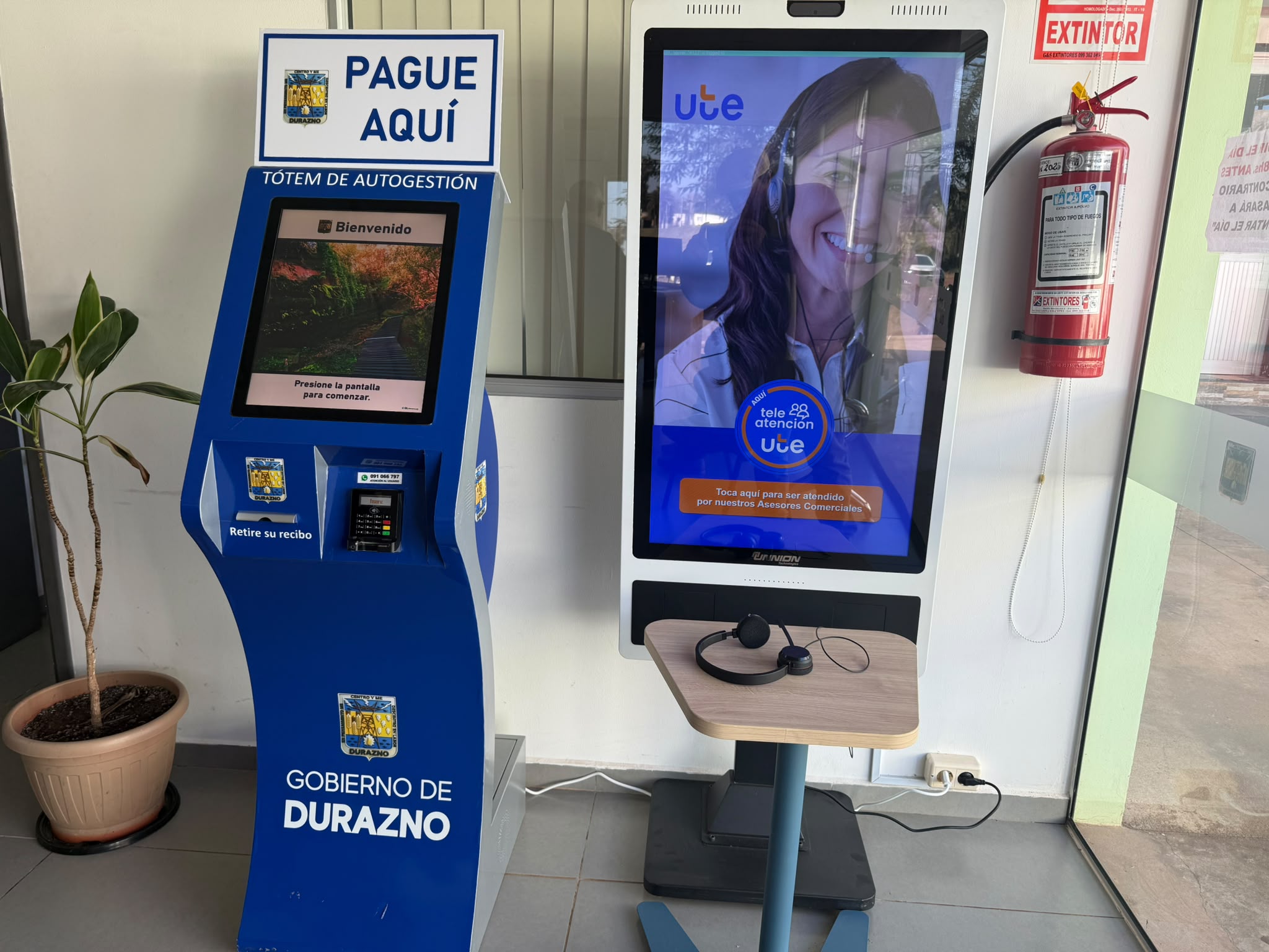 Junta Local de Blanquillo incorpora un nuevo tótem de autogestión para realizar pagos