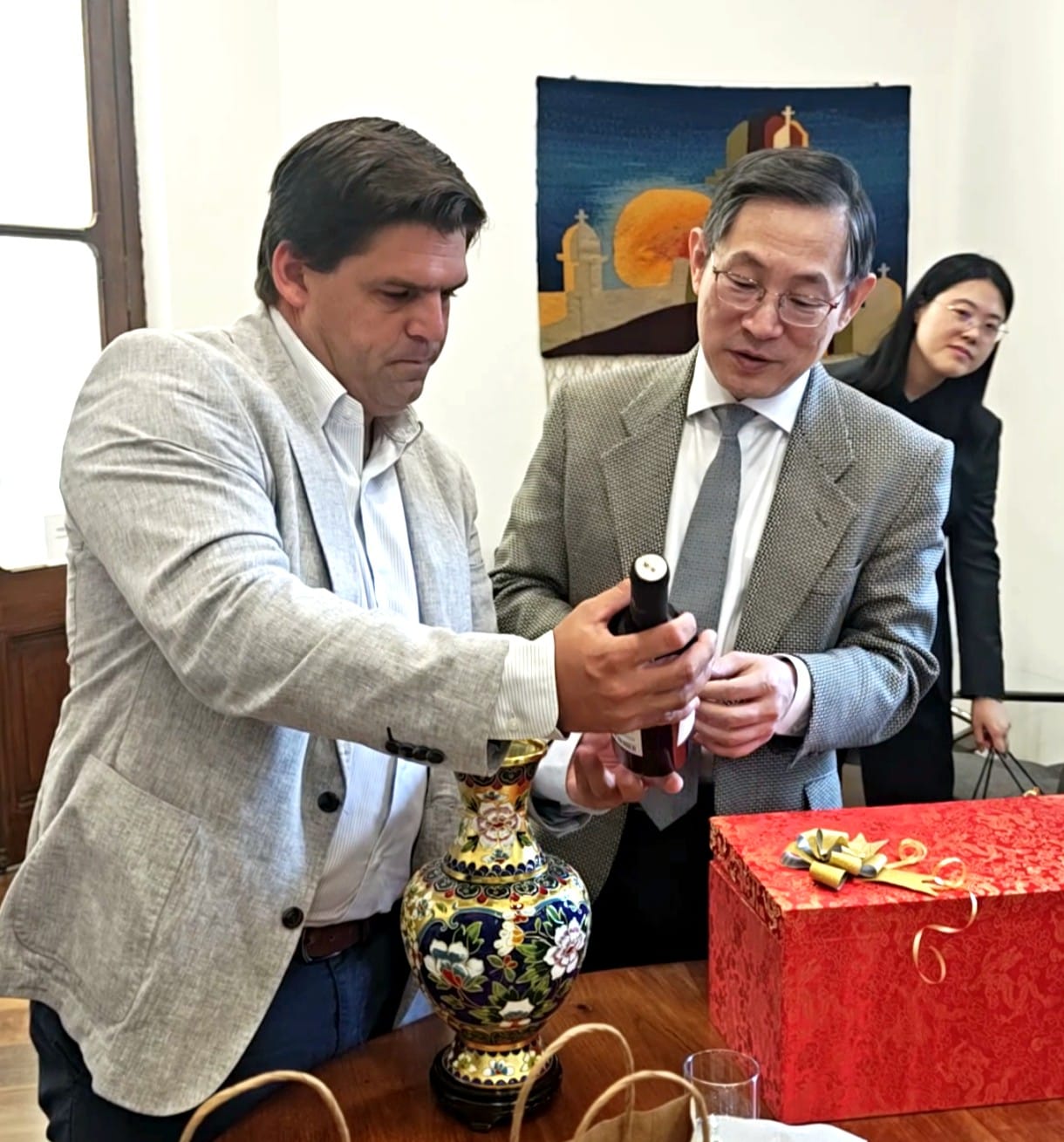 Embajador de China en Uruguay visitó Durazno y fue recibido por el Intendente Algorta