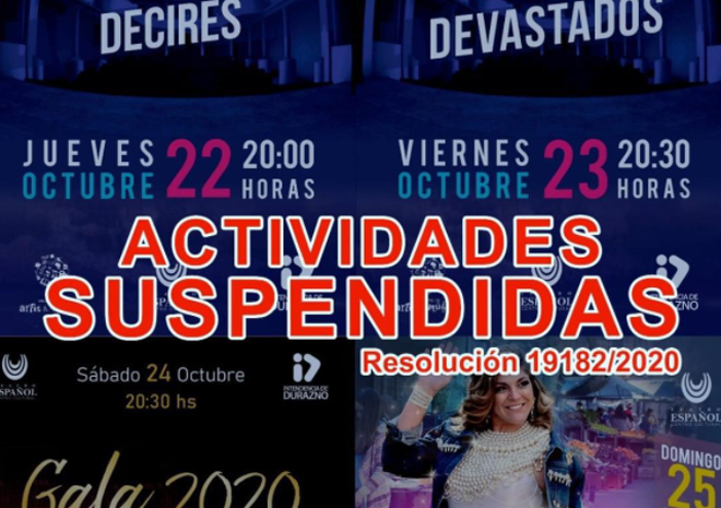 21 oct activ suspendidas