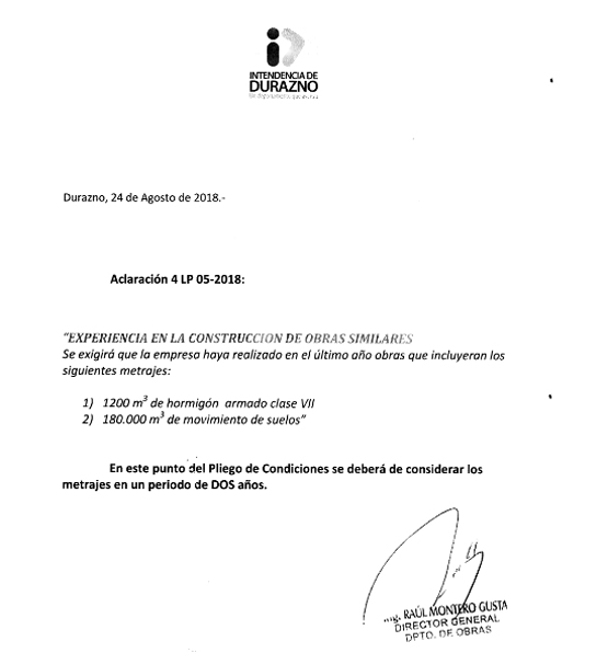 aclaracion lic5 2018