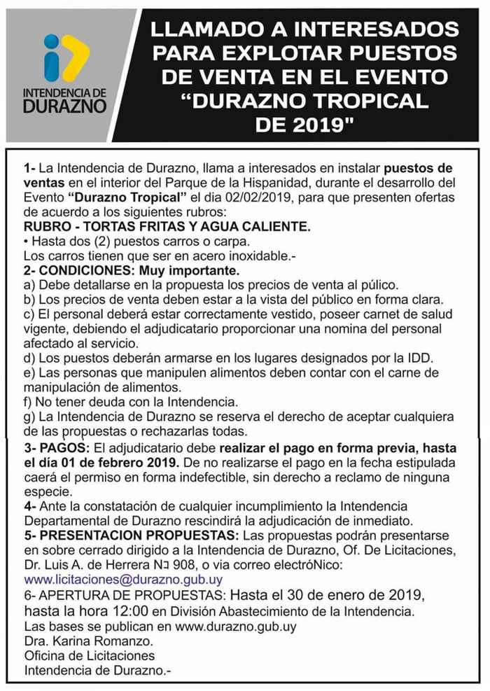 tropical llamado puestos 20