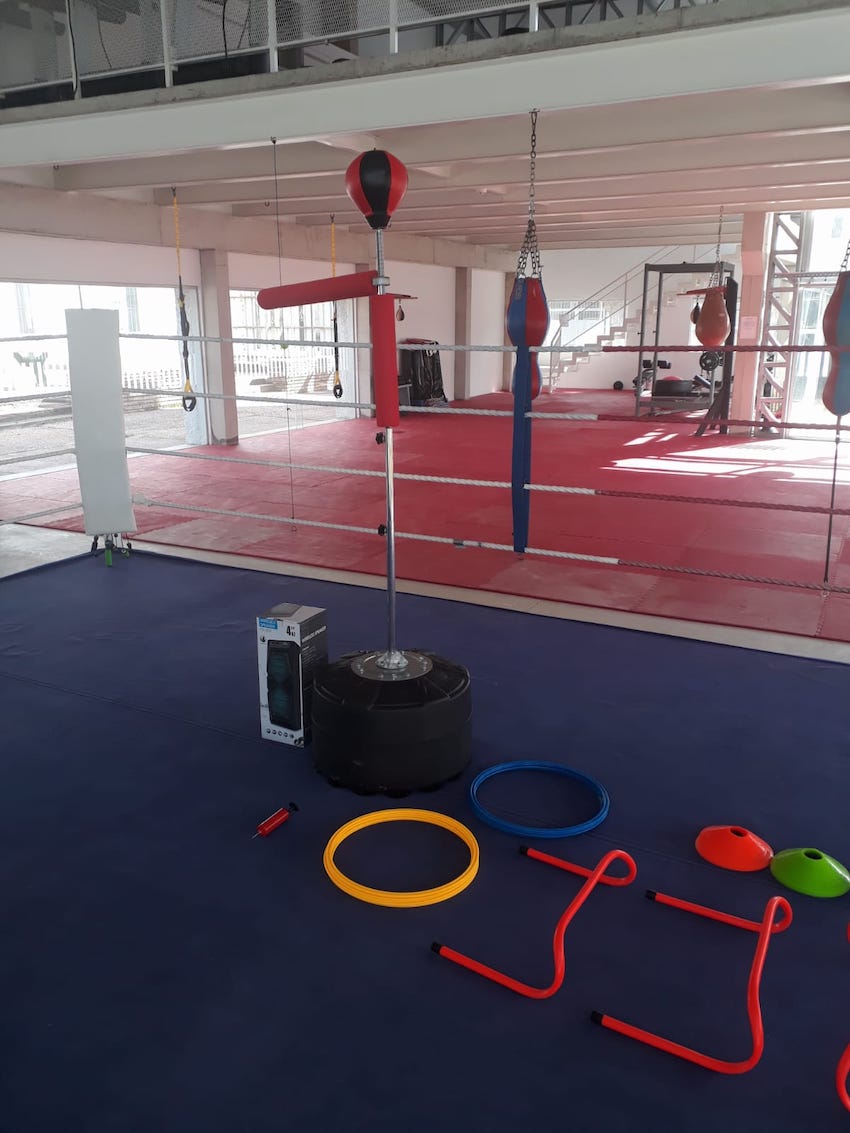 Nuevos materiales para gimnasio de boxeo Prensa IDD 4