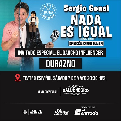web grafica promo SERGIO GONAL SAB 7 MAYO 2022 Prensa IDD