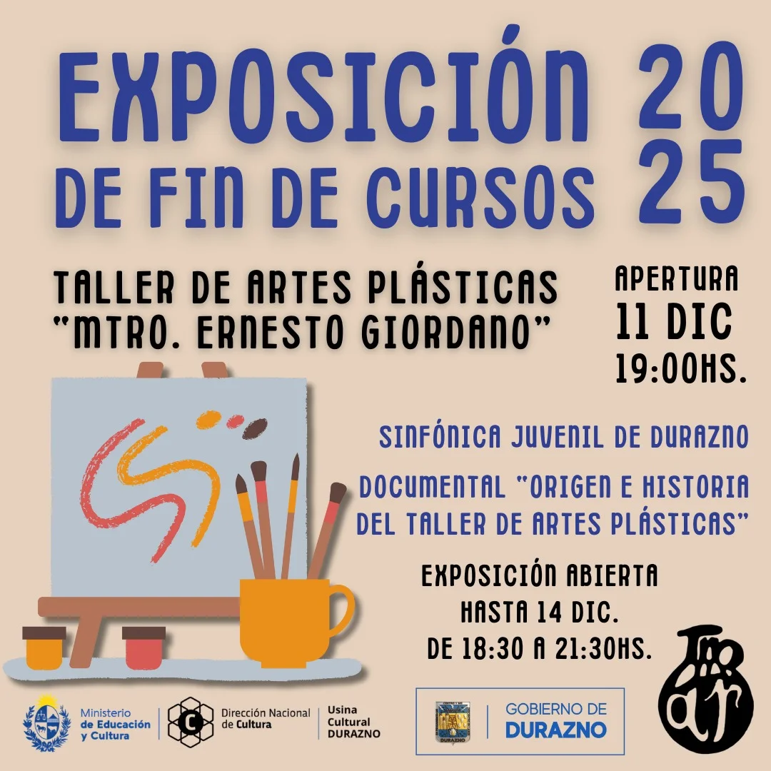 Durazno estrena la exposición de fin de cursos del Taller ‘Mtro. Ernesto Giordano’ con música en vivo y documental