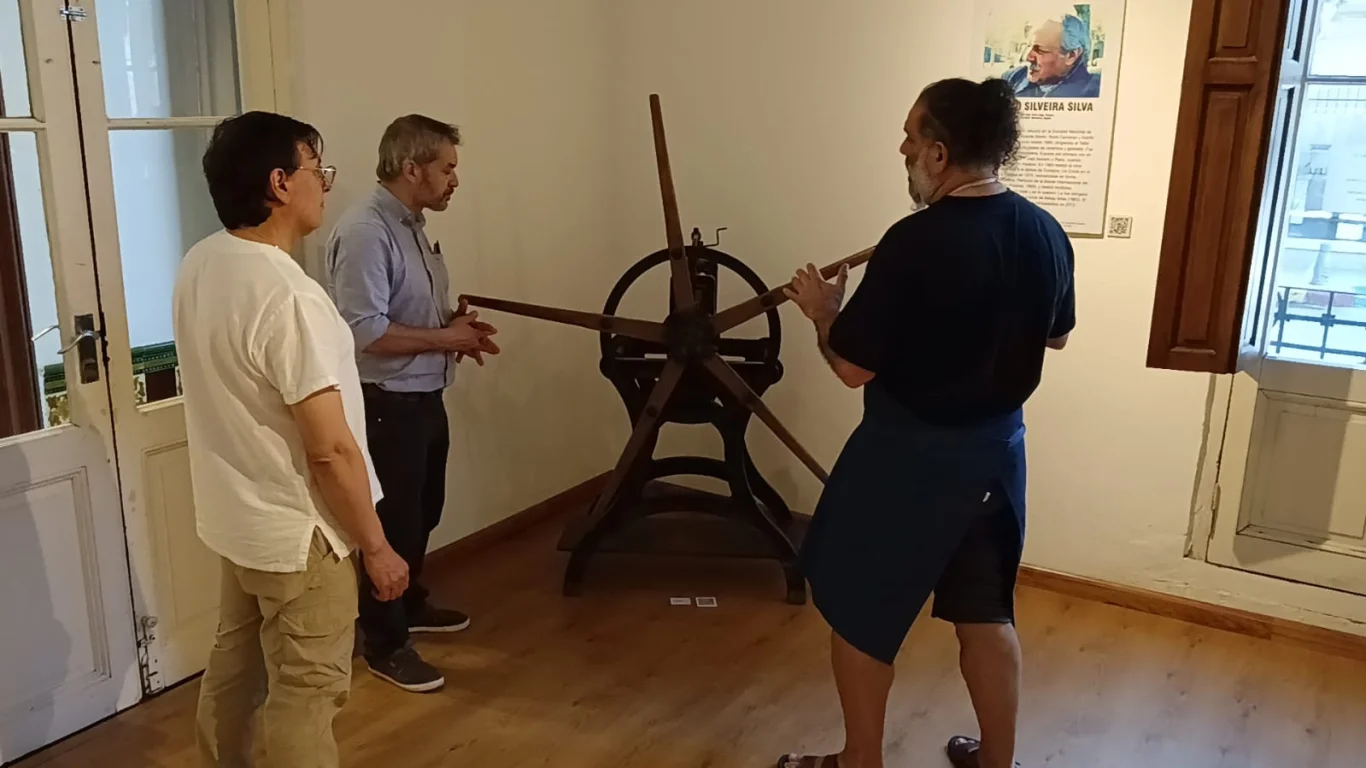 Torculo en el Museo Silveira Silva, reliquia de finales del 1800