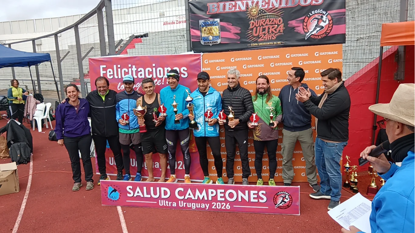 Con atletas de tres países, la Ultra Durazno 24 Horas cerró una primera edición memorable