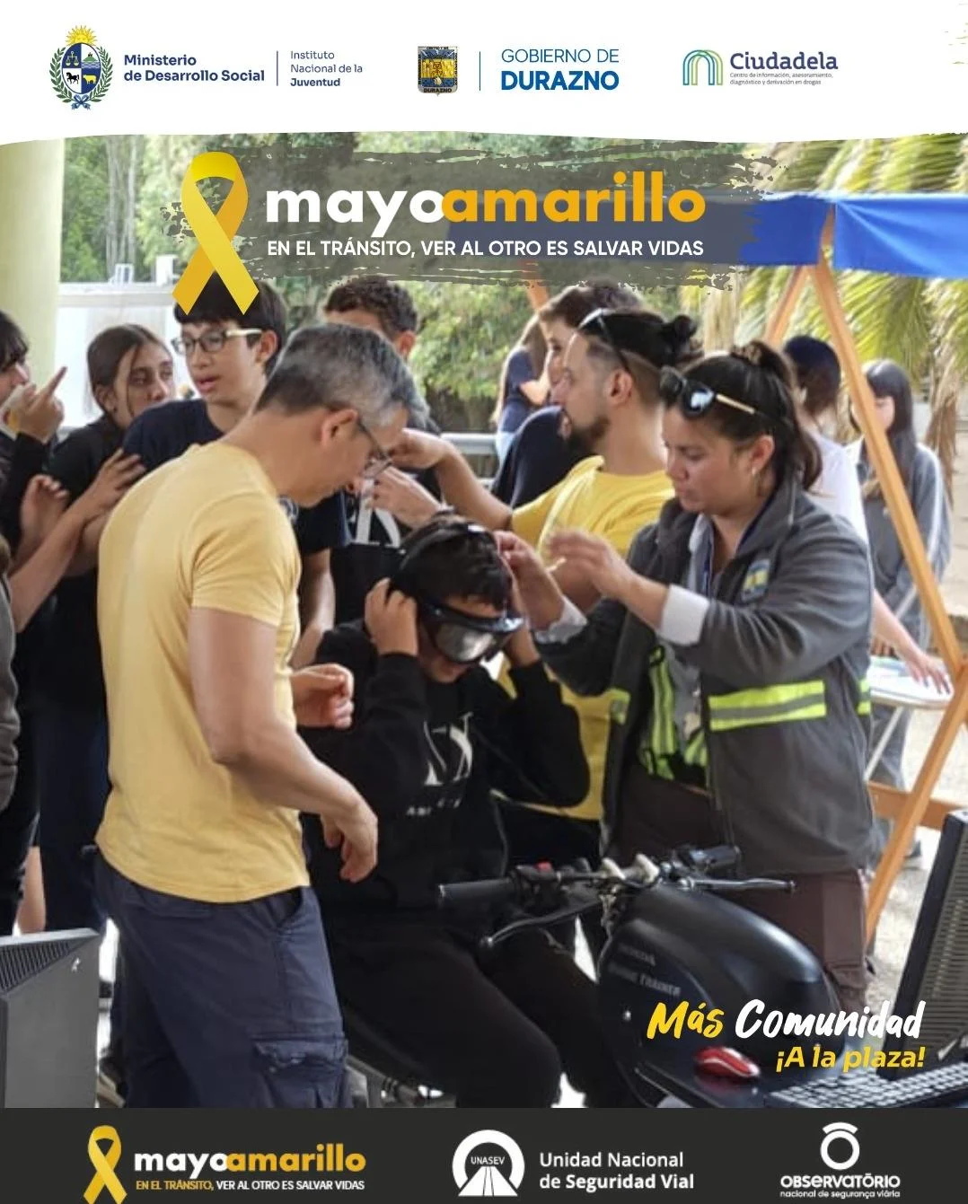 Durazno se suma al Mayo Amarillo con charlas, stands y jornadas educativas durante todo el mes