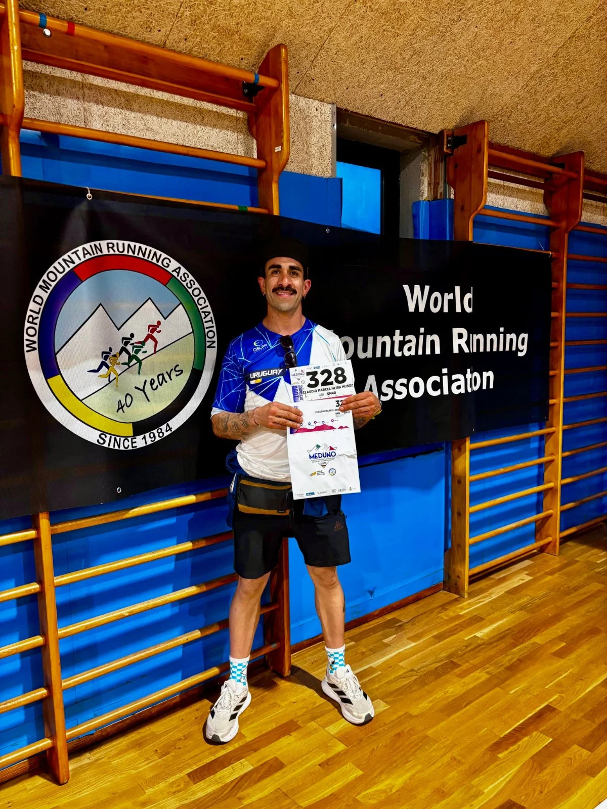 Claudio Neira dejó en alto a Durazno y a Uruguay en el Mundial Máster de Trail y Montaña