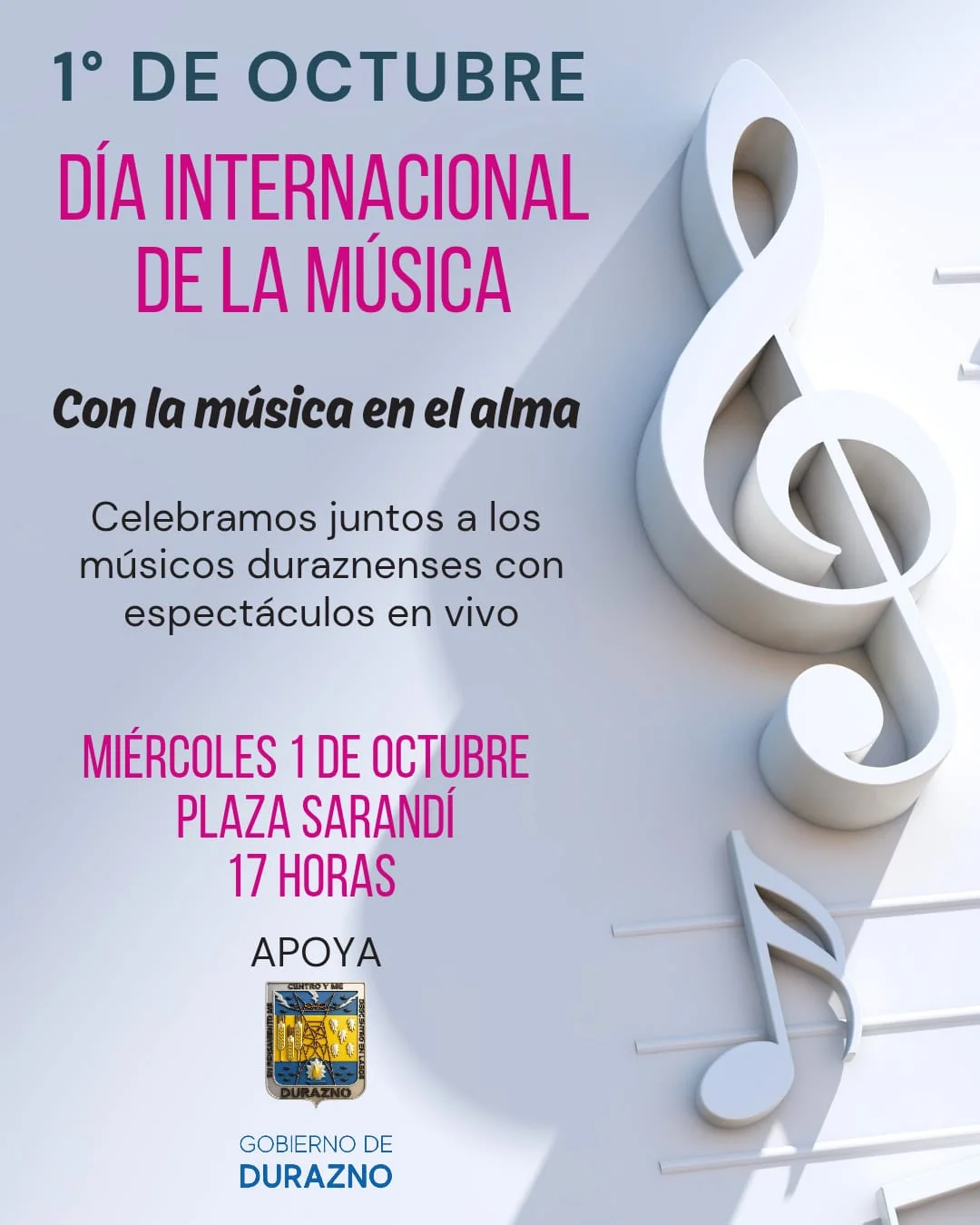 Día Internacional de la Música en Plaza Sarandí